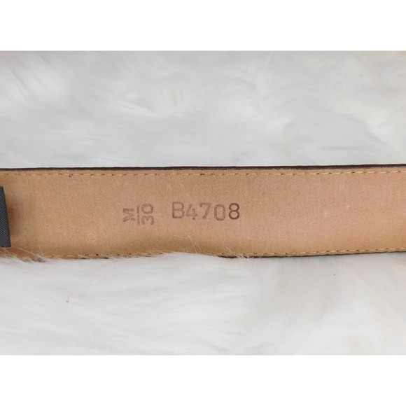 BRIGHTON BROWN EMBOSSED LEATHER BELT MED - Picture 9 of 9